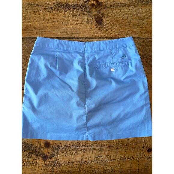 Womens Adidas Light Blue Tennis Athletic Athleisure Zip Pockets Skirt‎ Size 8 - Picture 8 of 9